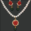 Pearl Set with Fancy Pendant-VJ-6 - Click here to View more details about this Product